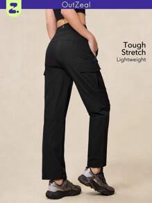 OutZeal Pantalón de carga de pierna recta de unicolor para mujer - OutZeal para senderismo