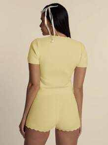 MUSERA 柔软针织纽扣短袖开衫，适合春夏穿着，可爱百搭，适合机场、度假、秋季、冬季日常工作或办公室穿着，时尚有型。