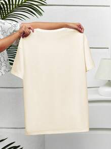 Women's Bowknot Casual T-Shirt, Colorful Butterfly Print Plus Size T-Shirt Suitable For Independence Day