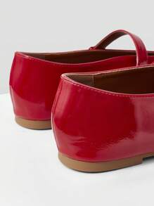 MOTF PREMIUM WOMEN'S CASUAL COMMUTER VERSATILE MARY JANE SQUARE TOE FLAT SHOES