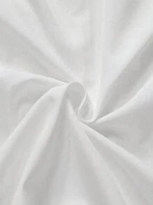 SHEIN Clasi Blusa de manga farol de unicolor elegante para mujer de talla grande