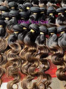 FB30 Highlight Human Hair Brazilian Hair Weave Bundles 1 Bundle Body Wave 100% Human Hair Bundles - SNATURAL/30 - View 2