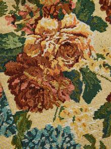 Sweetra Top fasciante a fiori vintage, taglia comoda per donna