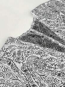 SHEIN 大码夏季简约时尚长袖衬衫 - 白色 - 查看 3