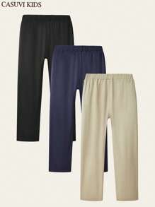 SHEIN Set di pantaloni lunghi casual multifunzionali per ragazzi preadolescenti