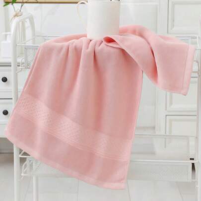 1条毛巾/浴巾或2条浴巾+毛巾套装，菱形缎带加厚吸水柔软亲肤浴室面巾，浴巾，钻石形状缎带，加厚吸水柔软，适用于洗脸、沐浴、擦干身体，浴室用品家居浴室装饰夏季