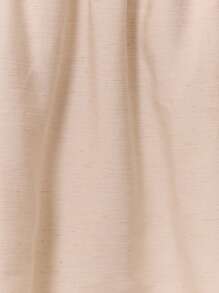 MUSERA 无肩带修身胸部宽松荷叶边长款上衣，仅供度假休闲优雅沙滩装波西米亚浪漫伊比沙亚麻质感，抹胸矿物娃娃衫婚礼宾客外出上衣圣诞节冬季秋季，优雅 - 奶油色 - 查看 6