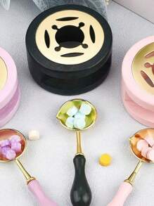 SHEIN 1Pc Vintage Lacquer Furnace & Seal Stamp Set Back To School - Multicolor - View 5