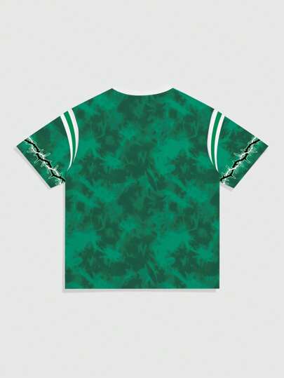 Goth Camiseta de cuello redondo de estilo vintage para hombre de urbana, adecuada para uso casual de todos los días, temporada de primavera/verano