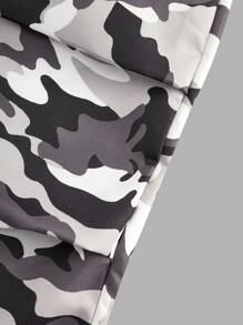 SHEIN ChillGRL Tween Girl Oversized Loose Pink Camo Pattern Cargo Pants And Short Sleeve T-Shirt 2 Pieces Set - White - View 7