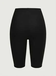 SHEIN EZwear 4pcs Casual Knitted Women's Short Fitted Leggings For Summer Suitable For Going Out Women's Sportswear - Multicolor - View 11