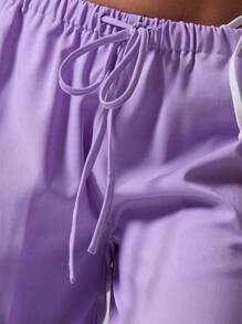 MUSERA Holiday Textured Linen Feel Tie Waist Trousers Boho, Elegant, Holiday Ibiza Beach Thanksgiving