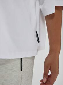MISSGUIDED PLUS x Playboy Maglietta oversize con grafica di coniglio, stampa retrò pin-up, in cotone, stile casual urban, per festival estivi, disponibile in taglie comode - Bianco - Visualizzare 6
