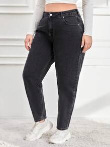 RueChic Plus Size Straight Leg Jeans