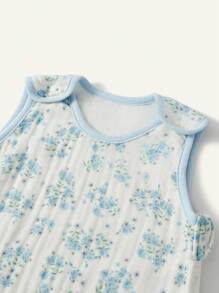 Cozy Pixies 1pc Oeko-Tex Certified Floral Print Soft U-Shaped Summer Baby Sleeping Bag - Multicolor - View 4