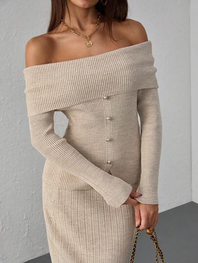EURMUSE Women Co Ord Sweater With Tops And Skirts