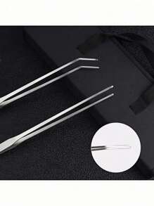 1pc Stainless Steel Water Plant Clamp, Tweezer Sand Leveler, Aquatic Plant Tool, Scissors Algae Scraper