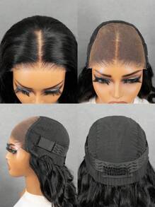 ALL READY WIG Peluca de cabello humano natural con cierre sin pegamento de 6x4, onda corporal, densidad del 180%, personalizada, con encaje previamente decolorado, recortado y fundido, vibra natural, 9AM HAIR - SNatural - Ver 7