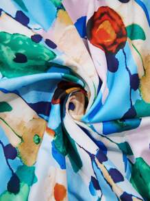 EMERY ROSE Áo cánh in họa tiết cổ chữ V cỡ lớn cho nữ, Áo đi chơi, Đi làm, Sân sau, Phụ nữ mùa hè, Phong cách Boho phương Tây - Nhiều màu - Xem 7