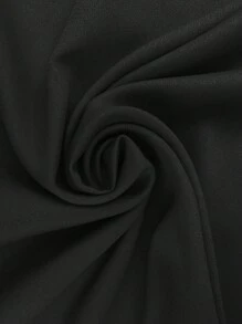 SHEIN Clasi Women Solid Color Round Neck Puff Sleeve Casual Dress,Summer Dresses For Women - Black - View 7