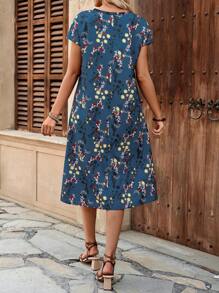 EMERY ROSE Women's Casual Mid-Length Dress - Multicolor - View 2