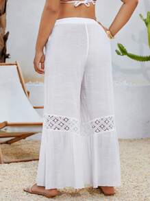 Swim Lushoire Copricostume da donna oversize in pizzo, morbido e ampio, ideale per vacanze e spiaggia