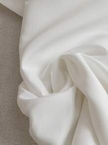 Franclia 女士夏季轻便条纹衬衫，休闲优雅学生毕业 - 白色 - 查看 5