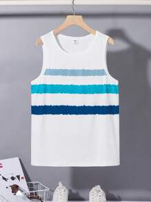 SHEIN Leap Crew Teen Boy Casual Top, Sports Streetwear Punk Rock School Style, Suitable For Outdoor, Party, Music Festival, Spring/Summer