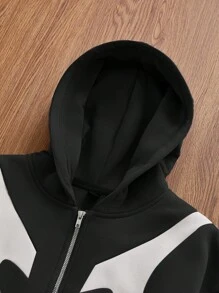 Manfinity VCAY Men's Knit Casual Loose Fit Hooded Long Sleeve Sweatshirt Sweatshirt