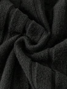 Tween Girls Casual Street Chic Solid Color Jumpsuit - Black - View 4