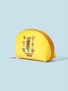 SCOOBY-DOO X SHEIN Yellow Cartoon Print Portable Stylish Large Capacity Coin Purse - Yellow - View 3