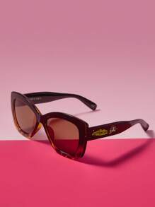 THE POWERPUFF GIRLS X SHEIN Mode Leopardenmuster Butterblumenmuster Brille