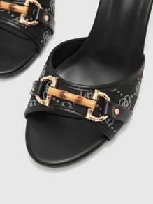 CUCCOO BIZCHIC Women's Fashion Elegant High Heel Sandals, Summer For Christmas Spring Shoes - Black - View 9