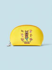 SCOOBY-DOO X SHEIN Yellow Cartoon Print Portable Stylish Large Capacity Coin Purse - Yellow - View 1