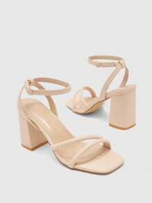 CUCCOO BIZCHIC Apricot-Color Fashion High Heel Sandals, Suitable For Dates And Gatherings For Christmas Spring Shoes Summer Shoes - Apricot - View 9