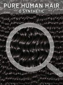 1入本格鬆緊捲捲曲人髮束未經處理的捲鬆人髮編織雙緯度人髮擴張自然黑色女性用