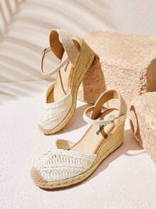 Styleloop Women's Bohemian Style Adjustable Buckle Flatform & Wedge Sandals - White - View 1