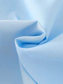 Girlhood Core 女孩可爱粉色蝴蝶结装饰荷叶边细节时尚简约时尚休闲装 - 藍色 - 查看 5