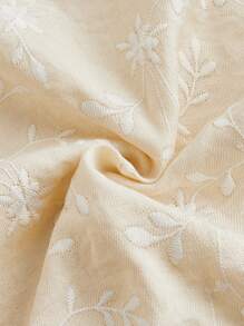 Maija 米色圆领无袖宽松流苏下摆波西米亚风度假风女式上衣，适合海滩、假日、秋冬季、万圣节、秋季派对等场合。 - 米色 - 查看 6