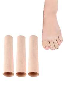 SHEIN 1pc Fiber Gel Toe Protector Set, Anti-Friction Pads For High Heel Shoes, Can Be Cut At Will,Toe TubesFor Outdoor,Sport,Travel,Household,Office,School