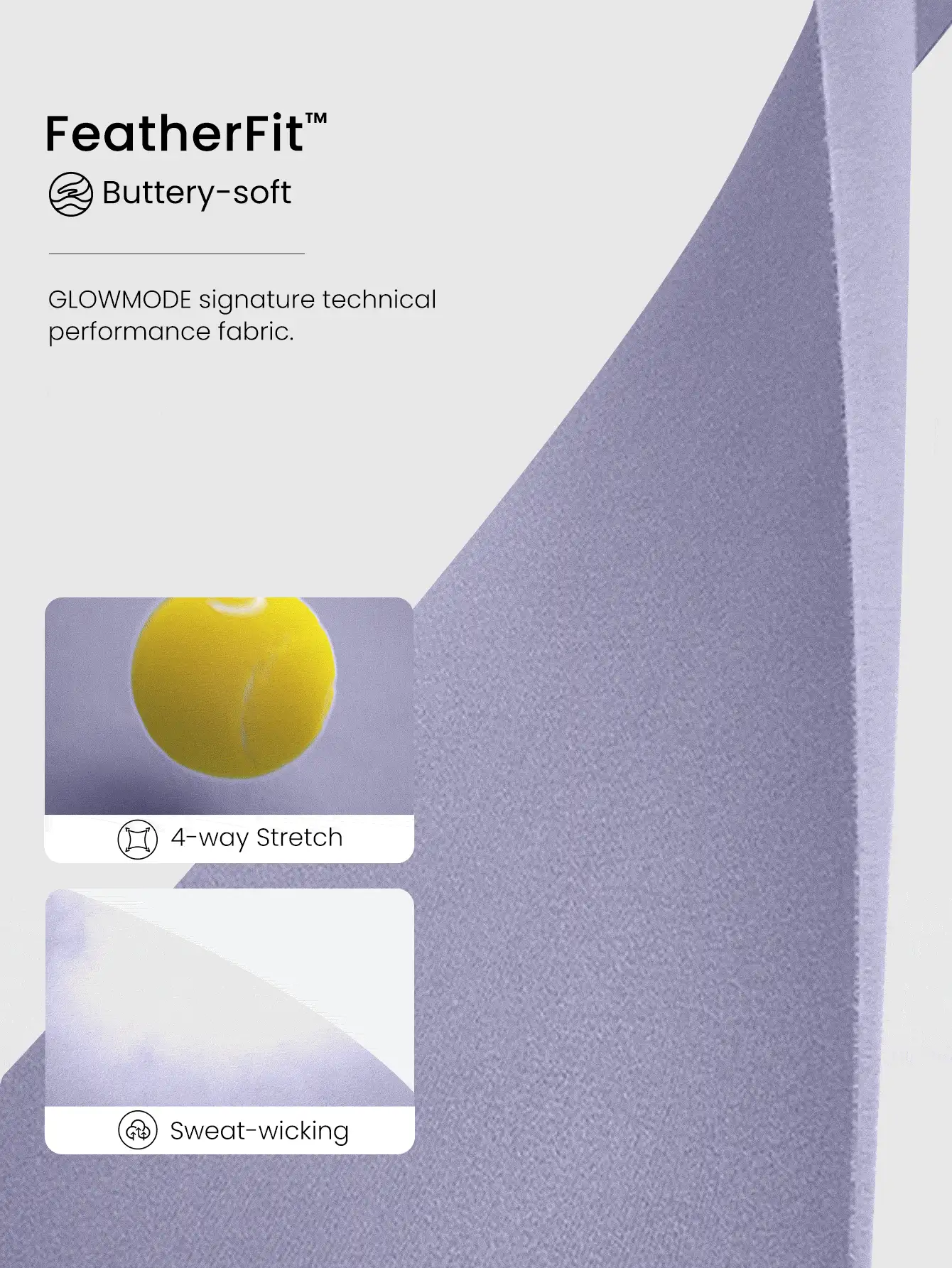 GLOWMODE 8 英寸 FeatherFit™ 高腰口袋骑行短裤 骑行 跑步 健身房 健身 夏季 - Mauve Mist - 查看 5