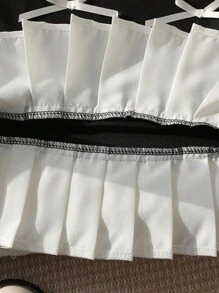 Baby Mädchen süßes, niedliches ärmelloses Oberteil mit Rundhalsausschnitt, Patchwork, plissiertem Saum, Schleifendekor, einfaches Urlaubskleid im Prinzessinnenstil, Sommer