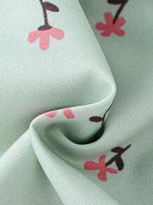 Souflis Souflis Baby Girl Infant 0-3 Years Spring Summer New Arrival Versatile All-Match Ditsy Floral Jacquard Woven Bib Overalls Jumpsuits, Suitable For All Seasons - Multicolor - View 6