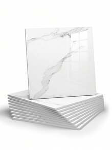 10 piezas de 0,9 m² Pegatinas de azulejos con patrón de mármol gris oscuro, tablero de plástico y aluminio impermeable y a prueba de humedad, papel autoadhesivo para renovación y decoración de paredes para el Día de San Valentín, Bodas de San Valentín, Cumpleaños