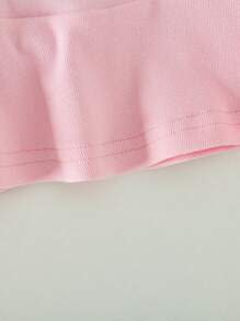 SHEIN Playful Pals 3pcs/Set Baby Girl Soft & Comfy Minimalist Sleeveless Dress Set, Summer - Multicolor - View 4