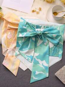 INAWLY Top tubo corto estampado todo sobre para vacaciones en Hawái para mujer - Multicolor - Ver 1