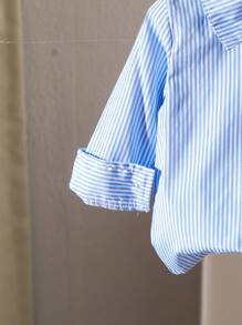 SHEIN Blouse élégante et sophistiquée de style vintage pour bébé fille, polyvalente et décontractée pour le quotidien, avec motif brodé