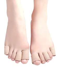 SHEIN 1pc Fiber Gel Toe Protector Set, Anti-Friction Pads For High Heel Shoes, Can Be Cut At Will,Toe TubesFor Outdoor,Sport,Travel,Household,Office,School