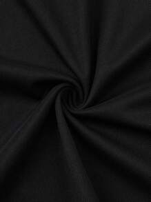 Manfinity Homme Men's Letter Print Short Sleeve Casual Commute Polo Shirt Polo Shirts For Men Men Golf Shirt Men Clothing Men Polo Shirts - Black - View 5
