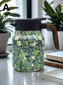 1 chiếc 27 Oz/33 Oz, Ấm đun nước pha trà trang trí họa tiết đơn giản, Ấm đun nước cách nhiệt cho văn phòng trong nhà và tại nhà, Ấm đun nước pha trà trắng cũ dung tích lớn, Cách nhiệt hai lớp, Thiết kế có thể đảo ngược, Có thể giặt bằng máy, Thích hợp cho văn phòng tại nhà, Giải trí tại văn phòng, Cắm trại, v.v. - Nhiều màu - Xem 7